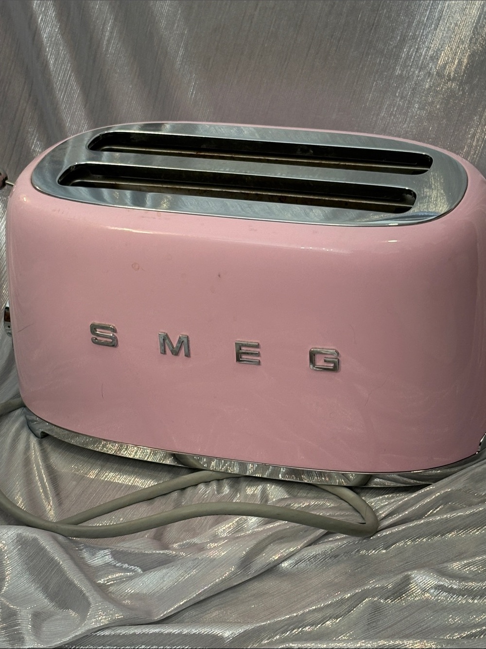 SMEG DUAL SLICE ART DECO PINK TOASTER
